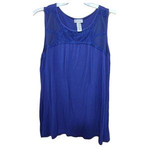 Catherine's Purple 1X Sleeveless Top